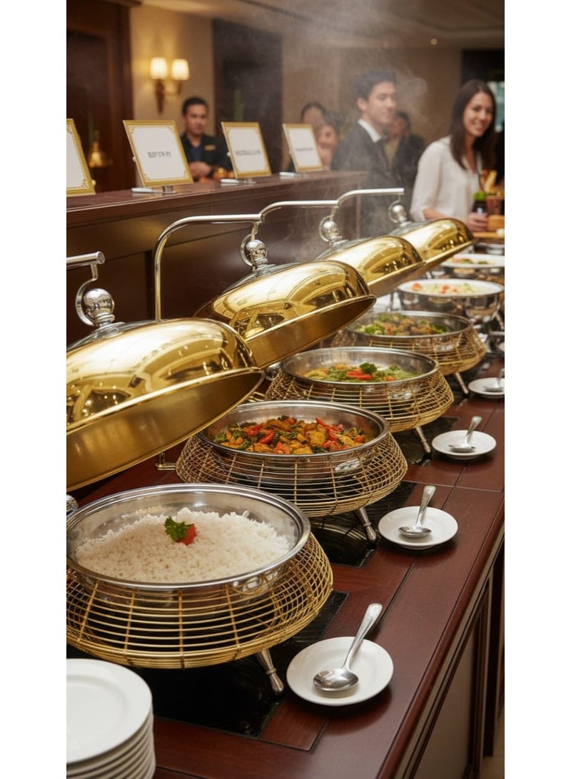 سخان بوفية صحن تقديم الطعام 8 لتر - Image 4